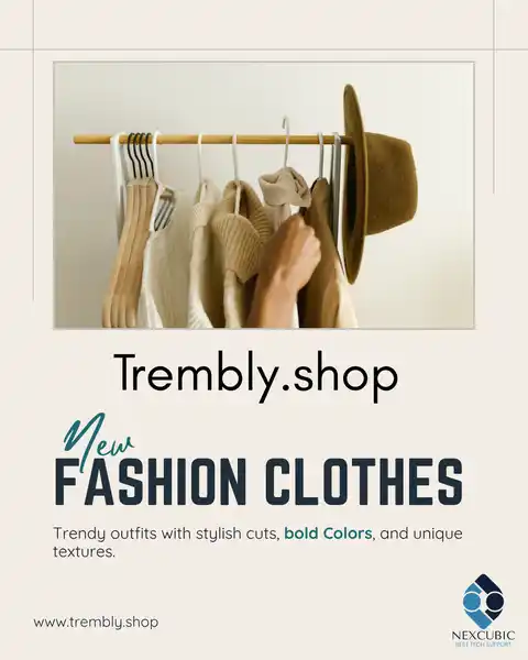 Trembly launch post: "Launching soon — new fashion clothes"